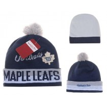 NHL Doronto Maple Leafs Beanies Mitchell And Ness Knit Hats Navy