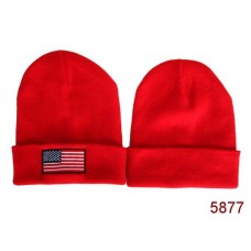 American Flag Knit Hats Reds 008