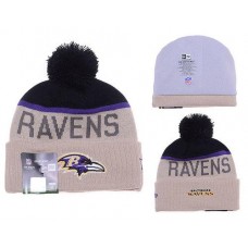 NFL Baltimore Ravens Beanies Knit Hats Winter Caps Beige