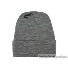 Blank Beanie Knit Hats Caps Gray 3