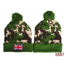 British Flag Beanies Knit Hats Camo 003