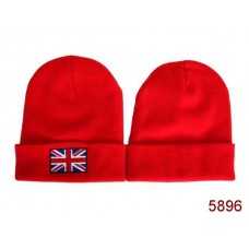 British Flag Beanies Knit Hats Red 002