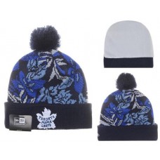 NHL Doronto Maple Leafs Beanies Mitchell And Ness Knit Hats Plant Leaf Blue Black